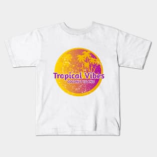 Tropical Vibes On Coconut Island Kids T-Shirt